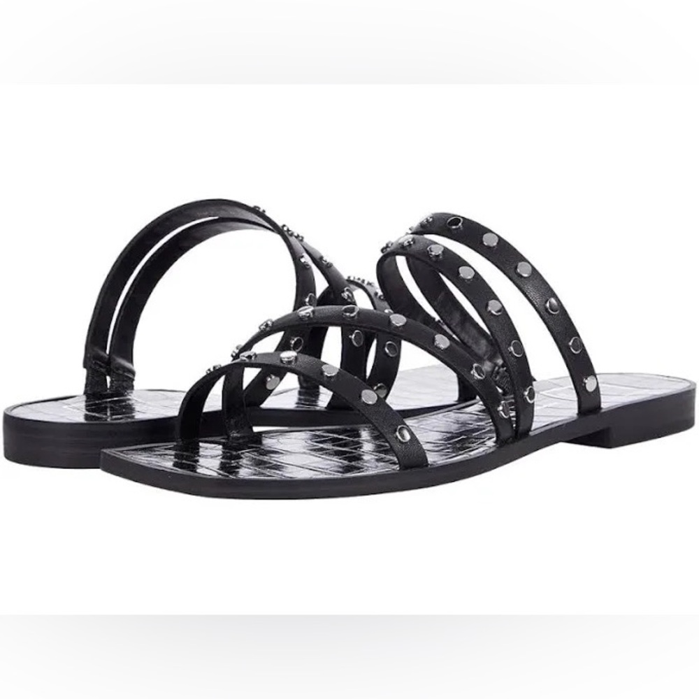 Dolce Vita Izabel Studded Sandals in Black Stella - Size 8